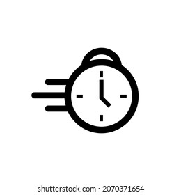 clock icon vector illustration logo template for many purpose. Isolated on white background.