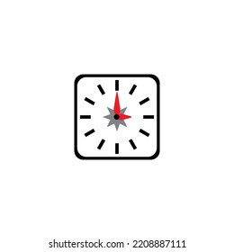 clock icon vector  illustration logo design