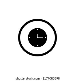 Clock icon vector illustration on white background. Eps10