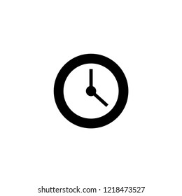 clock icon. clock vector illustration on white background for web and apps.