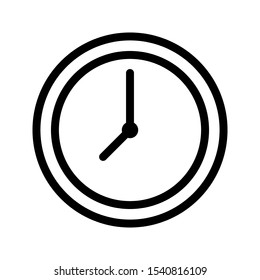 Clock Icon Vector Illustration on white background