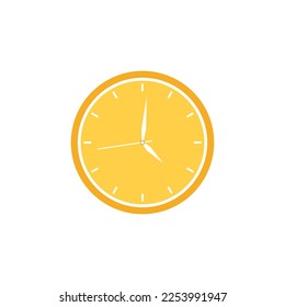 Clock icon. Vector illustration on a white background.