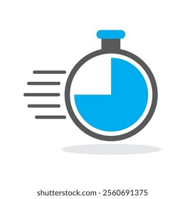 Clock icon vector illustration on white background
