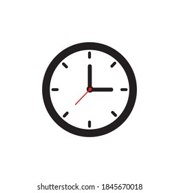 signo de ilustración de vector de icono de reloj