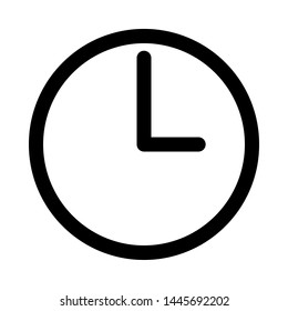 Clock Icon Vector Illustration, simple icon vector