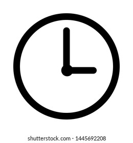 Clock Icon Vector Illustration, simple icon vector