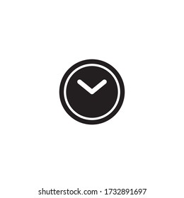 Clock Icon Vector Illustration Style