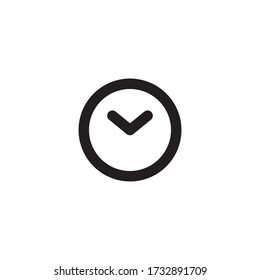 Clock Icon Vector Illustration Style