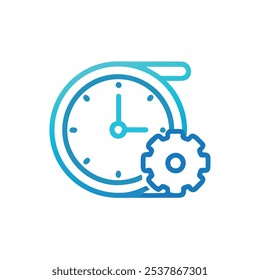 clock icon vector illustration style
