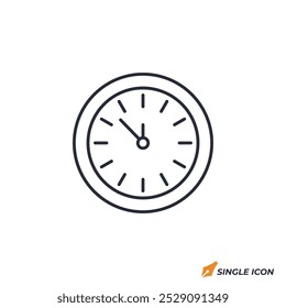 Clock icon vector illustration. Clock symbol isolated on white background