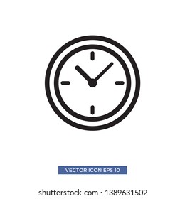 clock icon vector illustration template