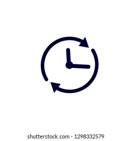 Clock icon, Vector illustration Time icon