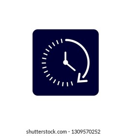 Clock icon, Vector illustration Time icon