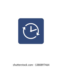 Clock icon, Vector illustration Time icon