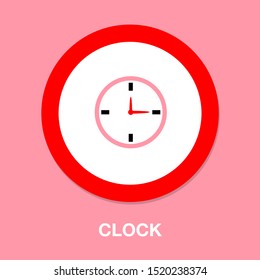 Clock Icon - Vector Clock Illustration, Time Symbol - Alarm Sign