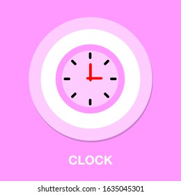 Clock icon - vector Clock illustration, time symbol - alarm clock sign