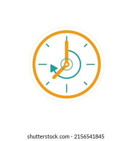 Clock icon, vector illustration. Time and speed concept. Time logo.  - Powered by Shutterstock - Get 15% off with code: PIKWIZARD15