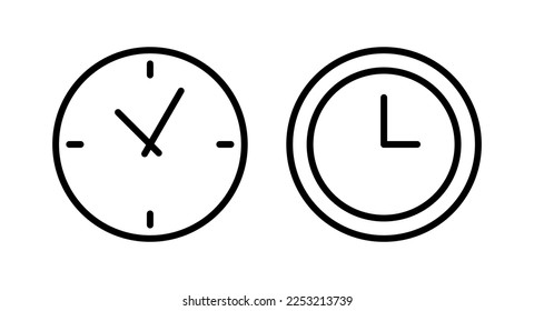 Clock icon vector illustration. Time sign and symbol. watch icon