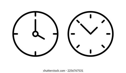 Clock icon vector illustration. Time sign and symbol. watch icon