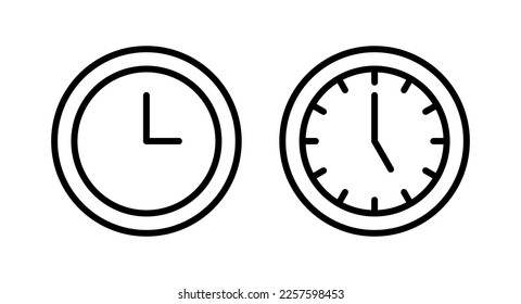 Clock icon vector illustration. Time sign and symbol. watch icon