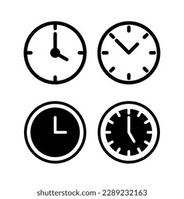 Clock icon vector illustration. Time sign and symbol. watch icon