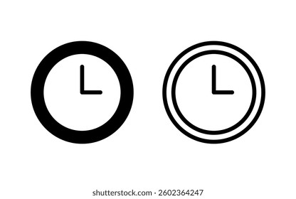 Clock icon vector illustration. Time sign and symbol. watch icon