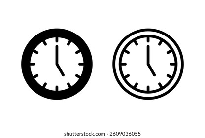 Clock icon vector illustration. Time sign and symbol. watch icon