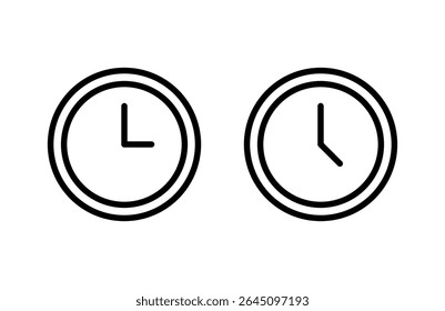 Clock icon vector illustration. Time sign and symbol. watch icon