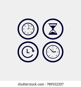 clock icon, Vector illustration. time icon