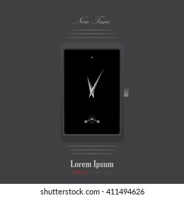clock icon vector illustration watch picture eps symbol badge image