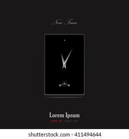 clock icon vector illustration watch picture eps symbol badge image