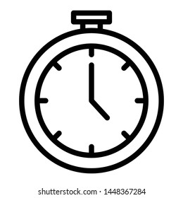 Clock Icon, Vector Illustration,User Interface Outline