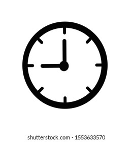 Clock Icon - Vector Image - EPS