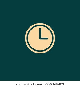 clock icon vector image illustration