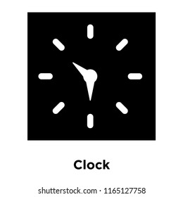 Clock icon vector isolated on white background, Clock transparent sign , black time symbols