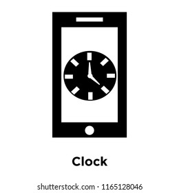 Clock icon vector isolated on white background, Clock transparent sign , black time symbols