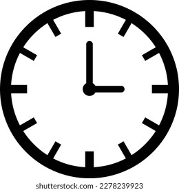 vector de icono de reloj aislado en fondo blanco para el diseño de su sitio web	