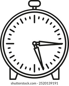 Clock icon Vector Line Icon Design