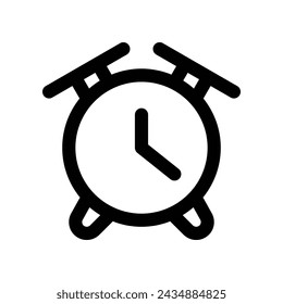 clock icon. vector line icon for your website, mobile, presentation, and logo design.