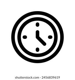 clock icon. vector line icon for your website, mobile, presentation, and logo design.