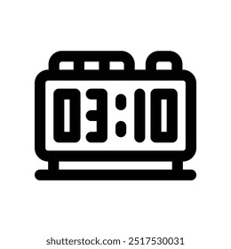 clock icon. vector line icon for your website, mobile, presentation, and logo design.
