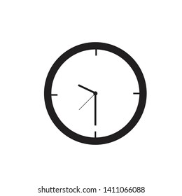 Clock Icon. Vector Logo Template