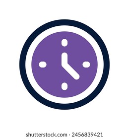 clock icon. vector mixed icon for your website, mobile, presentation, and logo design.