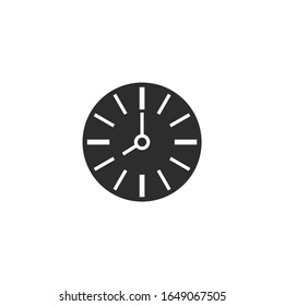 clock Icon vector sign isolated for graphic and web design. clock symbol template color editable on white background.