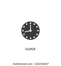 clock icon vector. clock sign on white background. clock icon for web and app