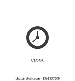 clock icon vector. clock sign on white background. clock icon for web and app