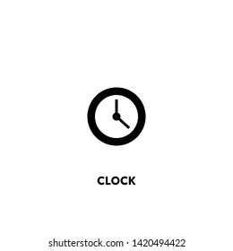 clock icon vector. clock sign on white background. clock icon for web and app
