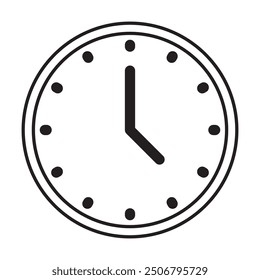 Icono de reloj símbolo de signo de Vector