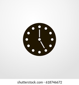 Clock icon. vector sign symbol on white background