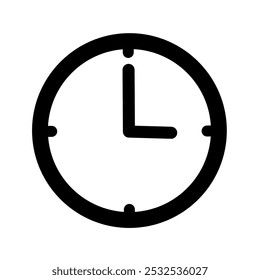 clock icon vector with simple design. time icon